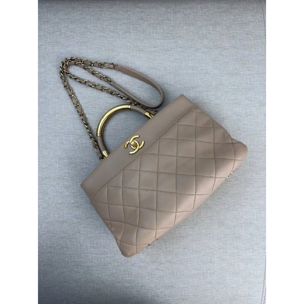 CHANEL Pink Aged Calfskin Reissue 224 Mini GHW